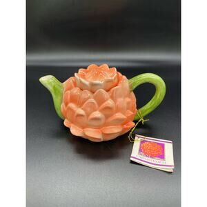 Papel Hand Painted Chrysanthemum Tea Pot Sri Lanka